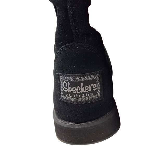 Skechers Womens Black Suede Winter Boots Sz 9 SKU 9001 - Picture 12 of 15